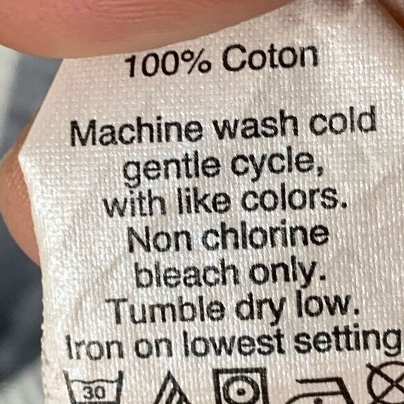 Madewell Trapeze Crop Tank Top Striped Blue Mix 4 - Picture 8 of 9